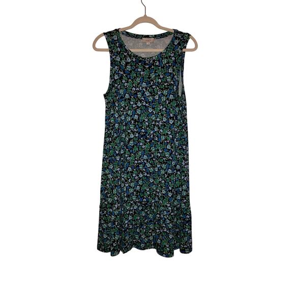 Loft outlet floral midi comfy dress size medium - Picture 1 of 5